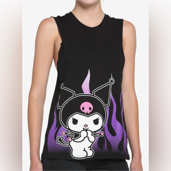 Hot Topic Kuromi by Sanrio Muscle Tank Top, size Small - Picture 1 of 8